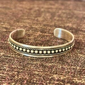 SOLD-  TAXCO MEXICO sterling silver cuff.